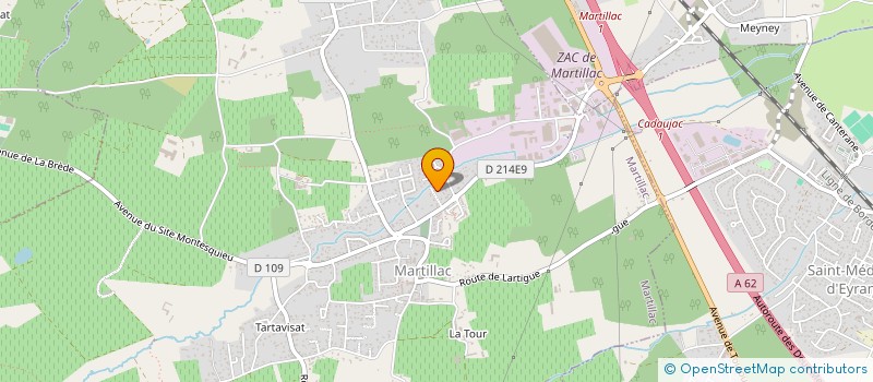 localisation de l'entreprise MOULIN DE POUMEY  MARTILLAC