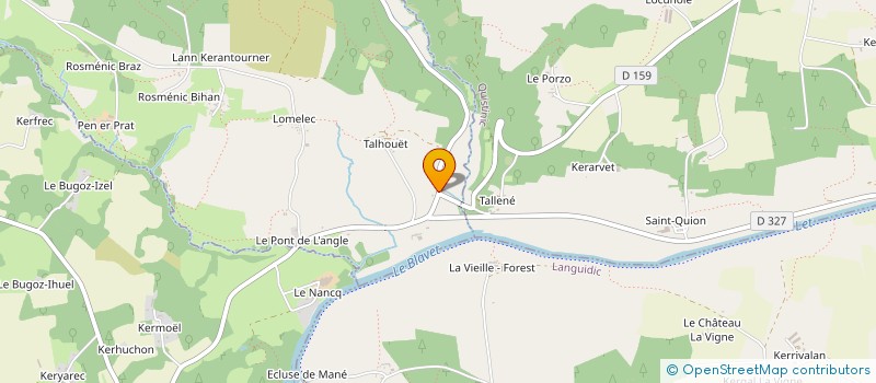 localisation de l'entreprise MOULIN DE SEBREVET à LANVAUDAN