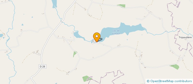 localisation de l'entreprise MOULIN DE VILLEDON  ASNIERES-SUR-BLOUR