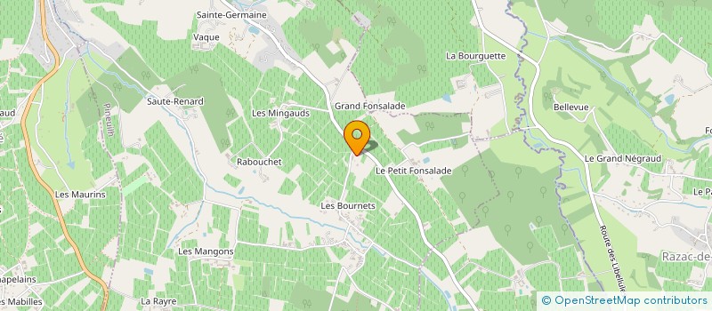 localisation de l'entreprise MOULIN DES BOURNETS  PINEUILH