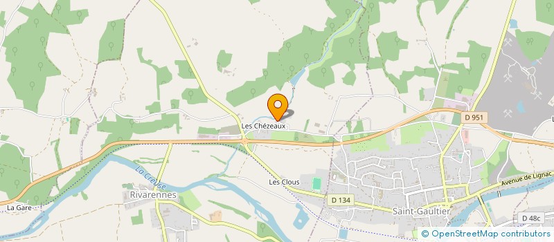 localisation de l'entreprise MOULIN DES CHEZEAUX à RIVARENNES