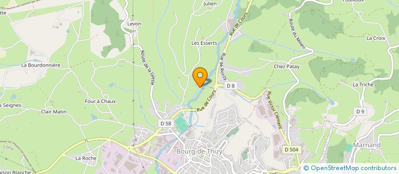 localisation de l'entreprise MOULIN DES CULTURES DE THIZY  THIZY-LES-BOURGS