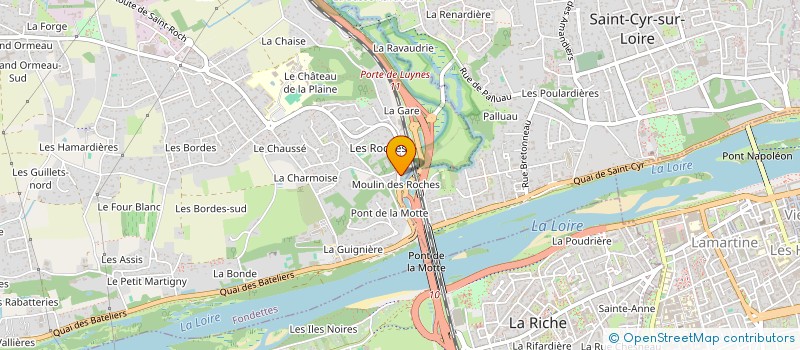localisation de l'entreprise MOULIN DES ROCHES à FONDETTES
