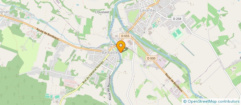 localisation de l'entreprise MOULIN DES TOURS  NERAC