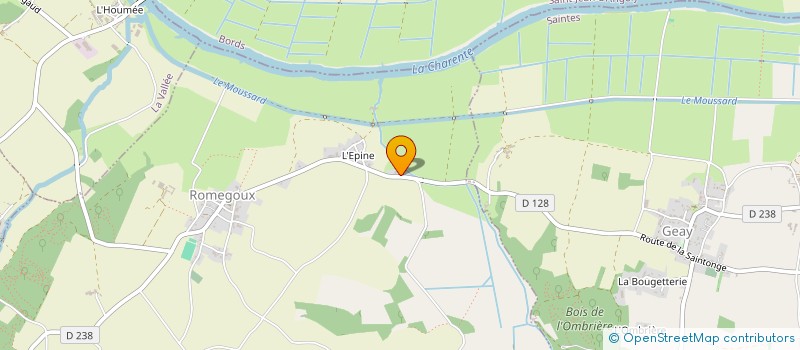 localisation de l'entreprise MOULIN DU CHAMP  ROMEGOUX