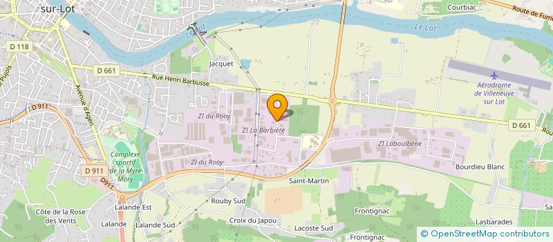 localisation de l'entreprise MOULIN DU DOMAINE  VILLENEUVE-SUR-LOT