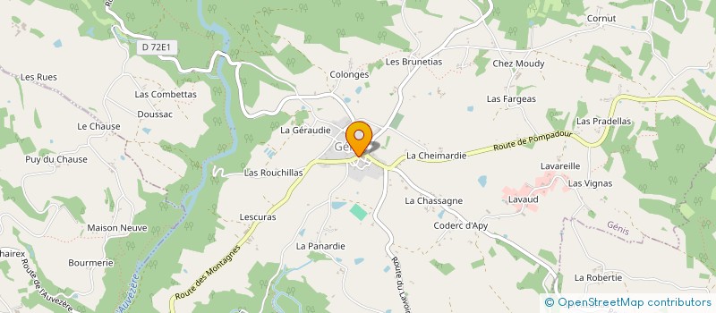 localisation de l'entreprise MOULIN DU HANOUARD  CLERMONT D EXCIDEUIL