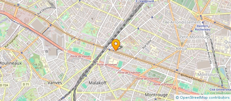 localisation de l'entreprise MOULIN DU MIDI  PARIS