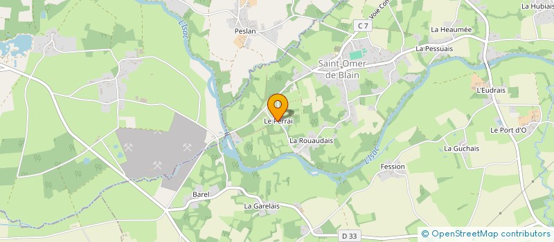 localisation de l'entreprise MOULIN DU PERRAY  BLAIN