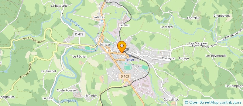 localisation de l'entreprise MOULIN ELECTRICITE  TENCE