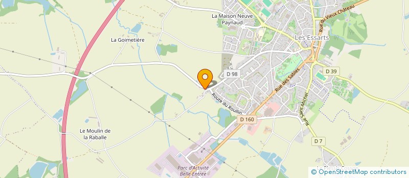 localisation de l'entreprise MOULIN FAUDRIS  ESSARTS EN BOCAGE