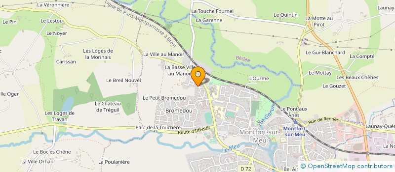 localisation de l'entreprise MOULIN FEUTELAIS  MONTFORT-SUR-MEU