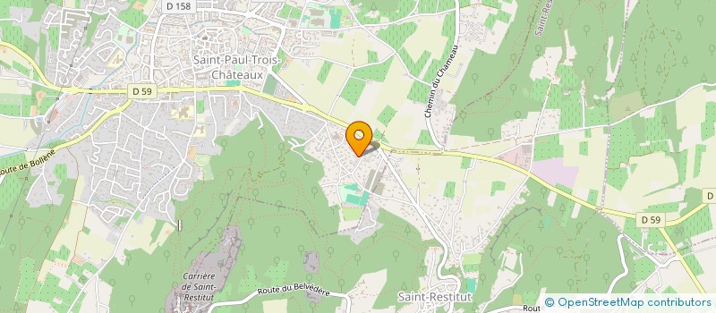 localisation de l'entreprise MOULIN FRERES  SAINT-RESTITUT