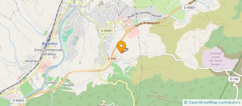 localisation de l'entreprise MOULIN GAILLARD  BEDARIEUX