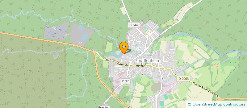 localisation de l'entreprise MOULIN GEORGES FRITZ ET WEYERMUHLE  SOUFFLENHEIM