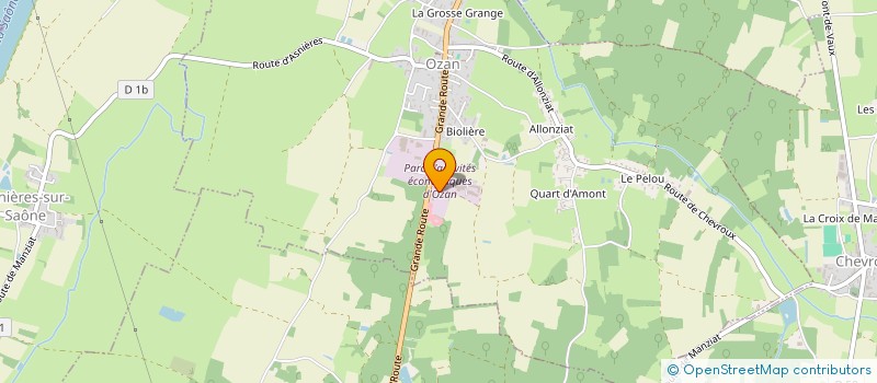 localisation de l'entreprise MOULIN GIRAUD à OZAN