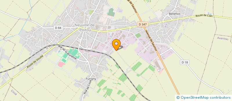 localisation de l'entreprise MOULIN GIRAULT  NEUVILLE-DE-POITOU