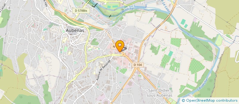 localisation de l'entreprise MOULIN INVESTISSEMENT à AUBENAS