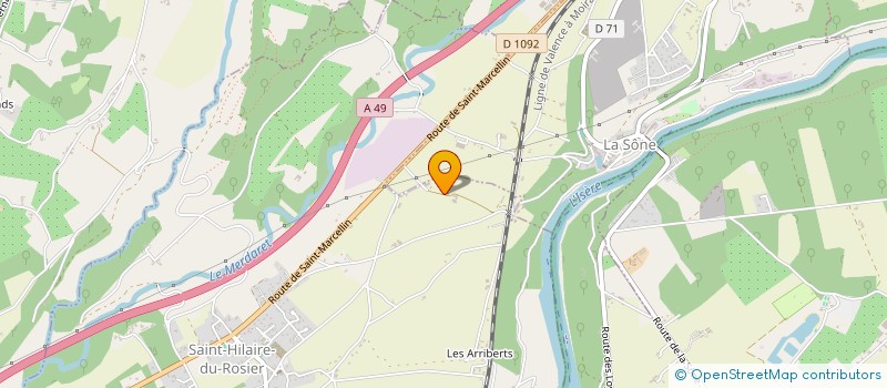 localisation de l'entreprise MOULIN LA BELLE HUILE à SAINT-HILAIRE-DU-ROSIER