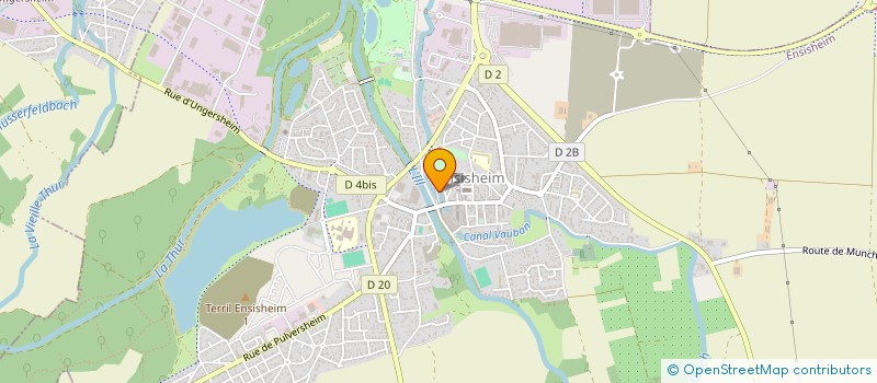 localisation de l'entreprise MOULIN LAND  ENSISHEIM