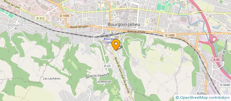 localisation de l'entreprise MOULIN MAUBEC  BOURGOIN-JALLIEU