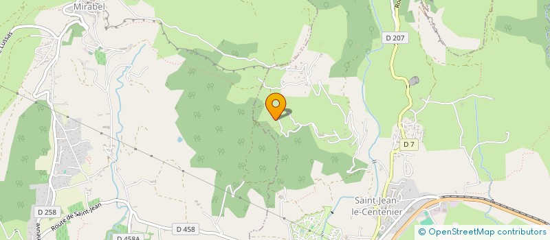 localisation de l'entreprise MOULIN PERE & FILS  SAINT-JEAN-LE-CENTENIER