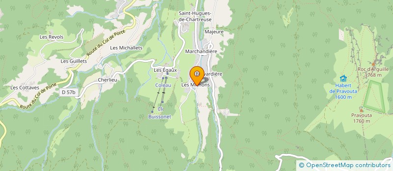 localisation de l'entreprise MOULIN-PIERCE  SAINT-PIERRE-DE-CHARTREUSE