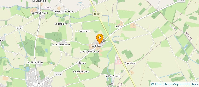 localisation de l'entreprise MOULIN ROTY DIFFUSION à NORT SUR ERDRE