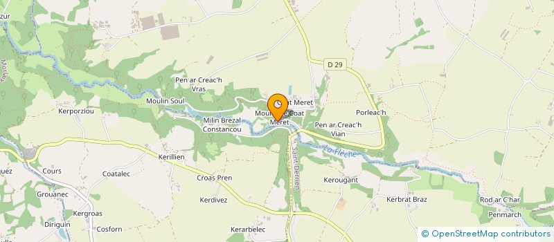 localisation de l'entreprise MOULIN SIOHAN  LANHOUARNEAU