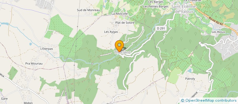 localisation de l'entreprise MOULINAGE BAROU à VINZIEUX