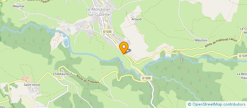 localisation de l'entreprise MOULINAGES DE LA GAZEILLE à LE MONASTIER-SUR-GAZEILLE
