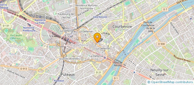 localisation de l'entreprise MOULINEX S A  COURBEVOIE
