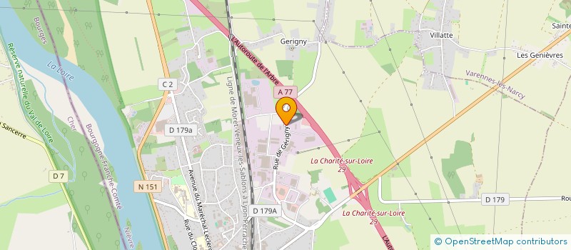 localisation de l'entreprise MOULINNEUF à LA CHARITE-SUR-LOIRE