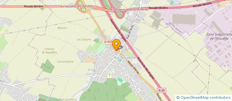 localisation de l'entreprise MOULINOS  AIX-NOULETTE