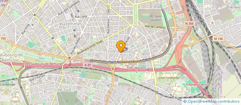 localisation de l'entreprise MOULINS AVANCE à LILLE