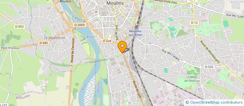 localisation de l'entreprise MOULINS-AVERMES-YZEURE ASTRONOMIE  YZEURE