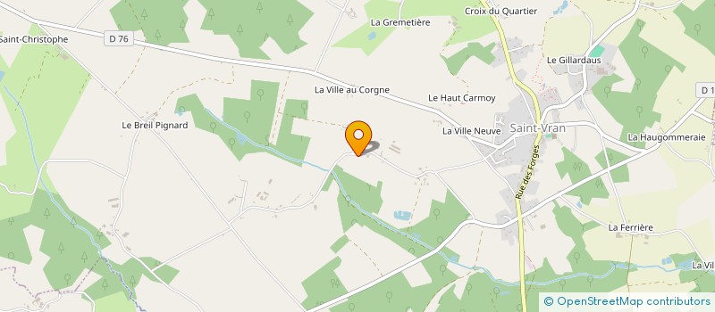 localisation de l'entreprise MOULINS BLEUS à SAINT-VRAN