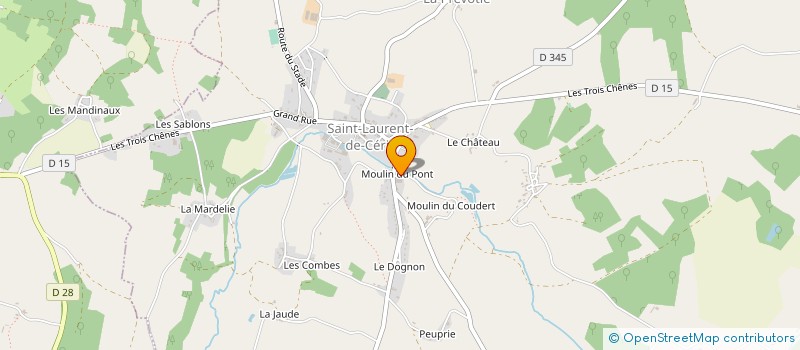 localisation de l'entreprise MOULINS CENTRE ATLANTIQUE à SAINT-CLAUD
