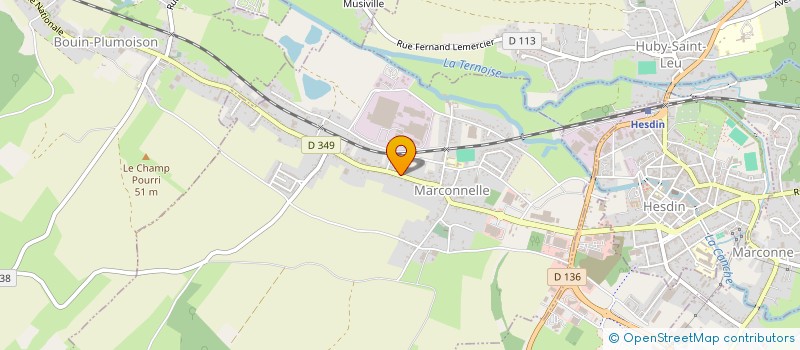 localisation de l'entreprise MOULINS DE ROLLANCOURT à MARCONNELLE