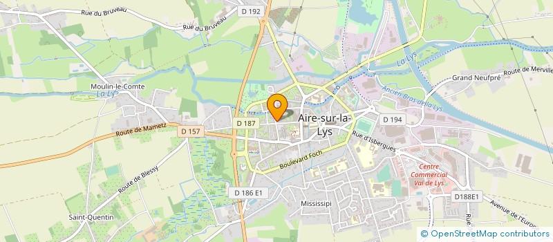 localisation de l'entreprise MOULINS DU NORD ET DE PICARDIE à AIRE-SUR-LA-LYS