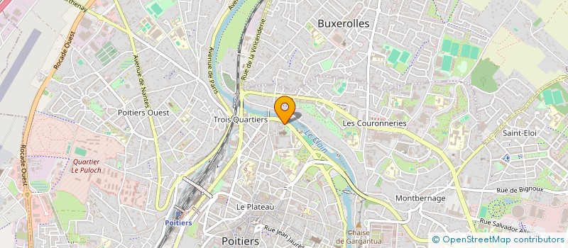 localisation de l'entreprise MOULINS ET RIVIERES DE LA VIENNE à POITIERS