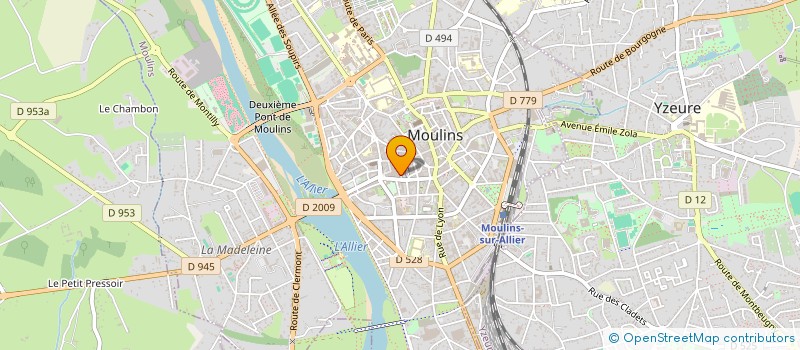 localisation de l'entreprise MOULINS FRUITS à MOULINS