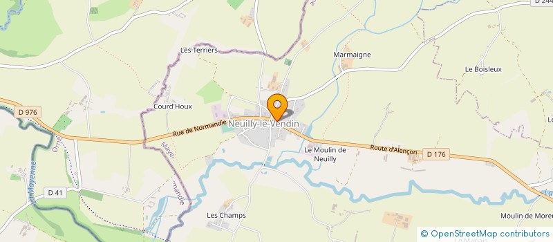 localisation de l'entreprise MOULINS RIOUX à NEUILLY-LE-VENDIN
