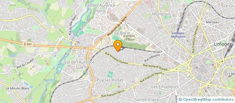 localisation de l'entreprise MOULINSART à LIMOGES