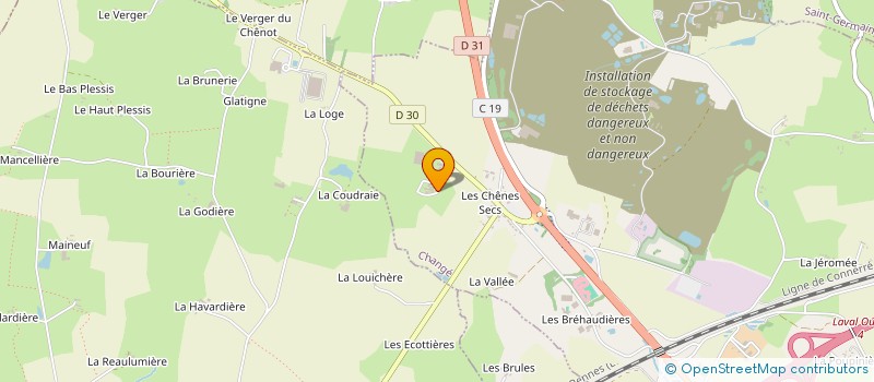 localisation de l'entreprise MOULLIERE  CHANGE