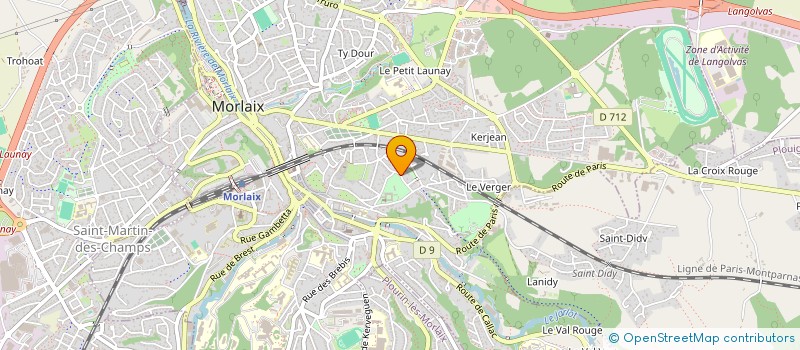 localisation de l'entreprise MOULTI SPORTS PAYS DE MORLAIX  MORLAIX