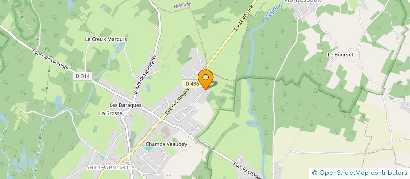 localisation de l'entreprise MOULUREX MATERIAUX  SAINT-GERMAIN