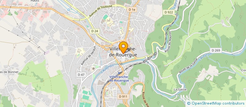 localisation de l'entreprise MOULY SEGOLENE à VILLEFRANCHE-DE-ROUERGUE