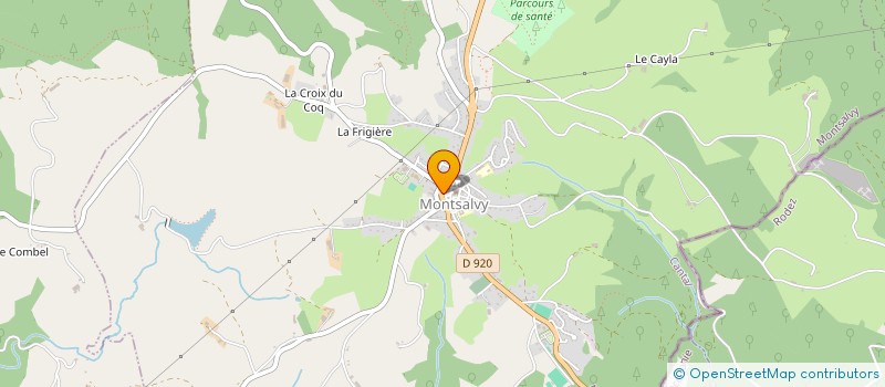 localisation de l'entreprise MOUMINOUX à MONTSALVY