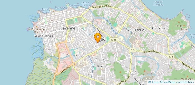 localisation de l'entreprise MOUN MEDIAS COMMUNICATION  CAYENNE